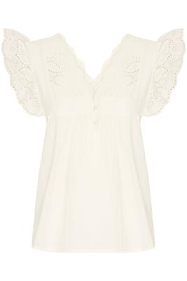 Sommer-Top mit Spitzenschulter – feminin, luftig & ideal für warme Tage