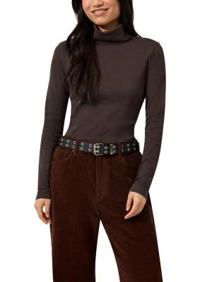 Langarmshirt mit Rollkragen