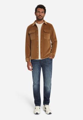 Overshirt Full Button Rib Sweat