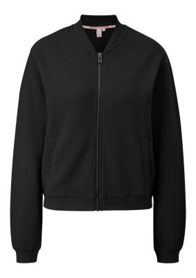 Sweatshirt im Blousonstyle mit Strukturmuster