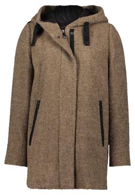 Ausgestellter Mantel mit Kapuze und Reißverschlussdetails