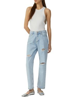Ankle-Jeans Tizie / Slim Fit / High Rise / Tapered Leg / Destroyed Details