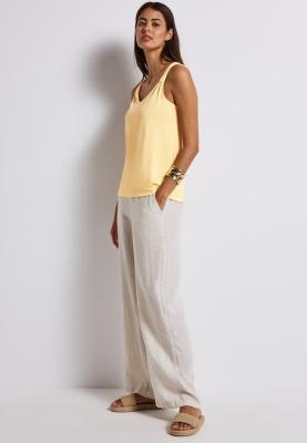 silk look top w.knot detail