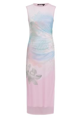 Mesh-Kleid mit Pastell-Print – Sommerleicht und figurbetont