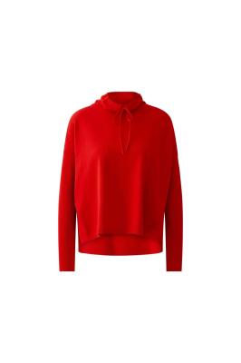 Feinstrickpullover mit Tunnelkragen – cosy chic in Signalrot