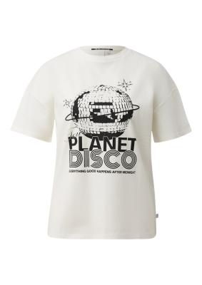 Baumwollshirt mit Frontprint