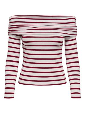 ONLGLAMOUR L/S OFF SHOULDER TOP CC