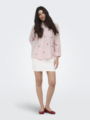 ONLNEW LINA GRACE L/S CHERRY SHIRT