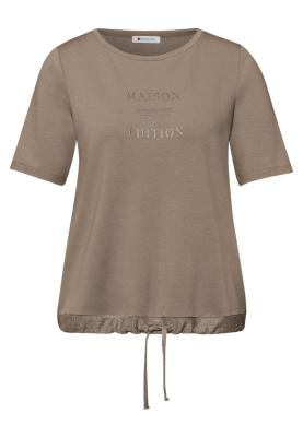 soft partprint shirt w.shiny d