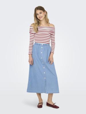 ONLGLAMOUR L/S OFF SHOULDER TOP CC