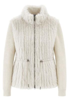 Strickjacke aus weichem Rippenstrick-Qualität