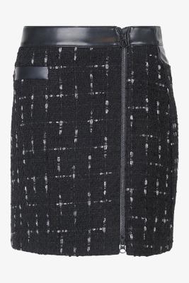 Sportalm Kitzbühel Minirock – Moderner Chic in Tweed und Kunstleder