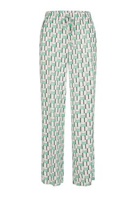 Schlupfhose mit modischem Art-Déco-Print