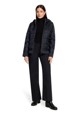 Damen-Steppjacke in Navy mit Kapuze und Wattierung