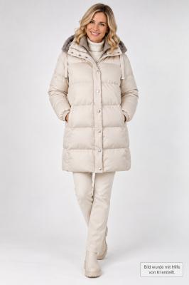 White Label Steppmantel in Creme – winterlich, feminin und vielseitig