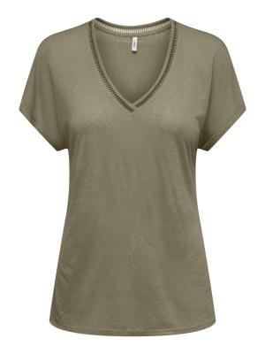 ONLPENNY S/S BATSLEEVE V-NECK TOP J
