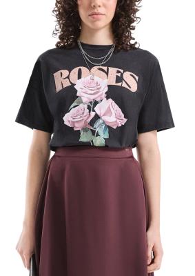 gewaschenes Printshirt im Loose Fit