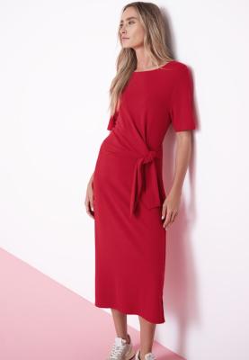 Knot Jersey Dress_solid