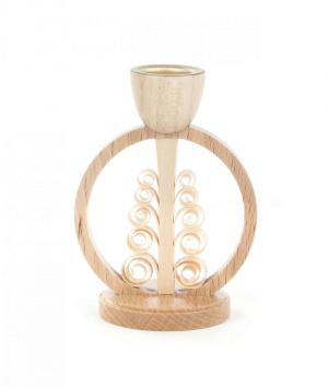 Kerzenhalter Spanbaum im Ring