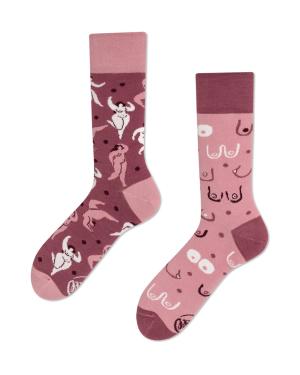 Frauenkörpersocken - Brustkrebsvorsorge