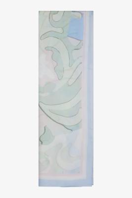 Quadratisches Tuch mit Ornament-Print – Eleganter Farbhauch in Pastell