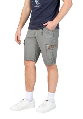 TIMEZONE "RykerTZ" – Lässige Cargo-Shorts in Grau mit Zipper-Detail