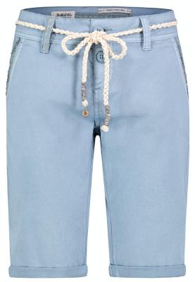 Damen - Bermuda Shorts | Gürtel, Knopf-fly, spe