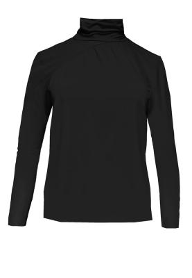 Langarmshirt mit lockerem Schnitt und feinen Raffdetails an der Schulterr