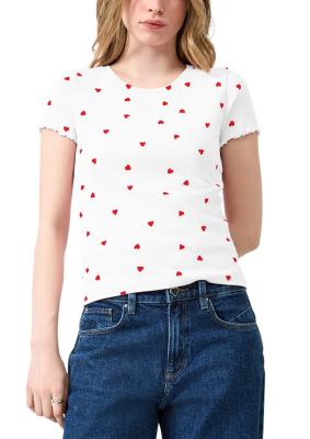 Rippshirt im All-over-Print