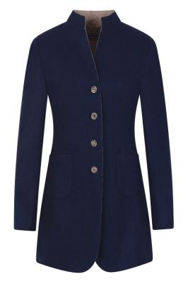 Damen-Gehrock mit Wolle in Marine von White Label