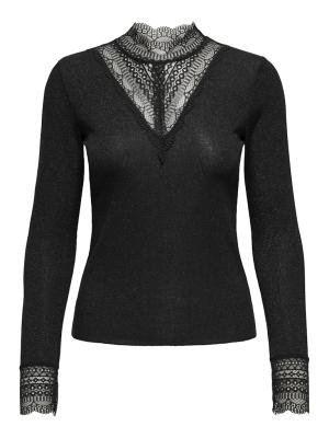 ONLTILDE GLITTER L/S HIGHNECK TOP J