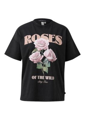 gewaschenes Printshirt im Loose Fit