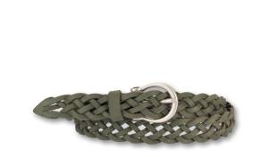 2CM VELOURSLEDER FLECHTGÜRTEL