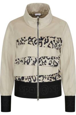 Blouson-Jacke aus Velourlederimitat | Strickjacke