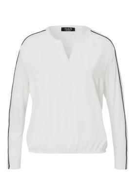 Sportive Bluse mit markantem Streifendetail an den Ärmel