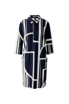 Miss Lagotte Kleid – Maritimes Statement mit geometrischem Print