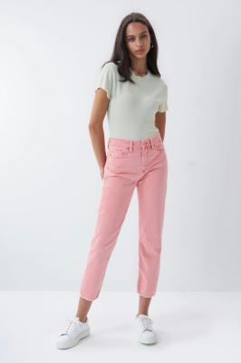 Cropped True-Jeans, Slim, farbig