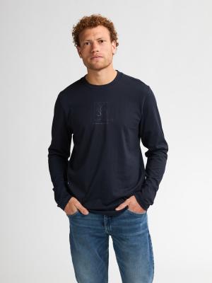 Men T-Shirt LS Round Neck