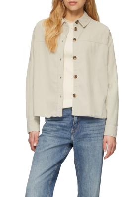 Durchgeknöpfte Hemdbluse aus Feinkord