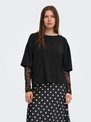 ONLTAHLIA L/S LACE TOP JRS