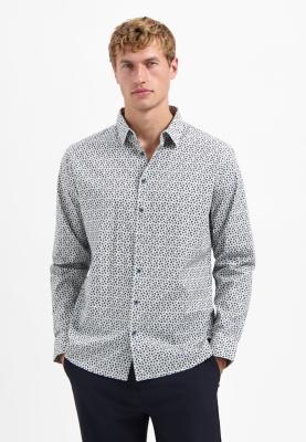 Feines Hemd mit dezentem Minidruck und Stretchanteil