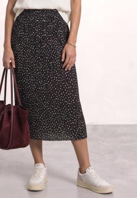 Mesh Plissee skirt_AOP
