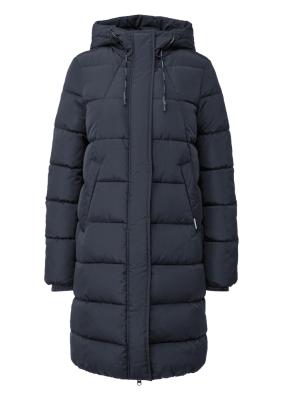 Wärmend wattierter Steppmantel mit Kapuze