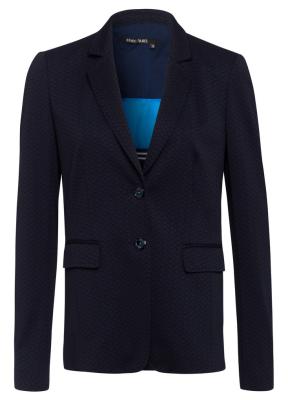 Schmale Blazer mit kleinrapportigem Krawattenmuster