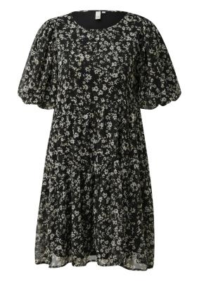 Luftiges Chiffonkleid mit zartem Blumenprint
