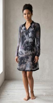 Longshirt silk lily | Poetische Seiden-Sehnsucht: Tunika-Shirt von Beate Heymann