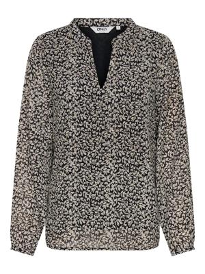 ONLSTAR LIFE L/S V-NECK TOP WVN