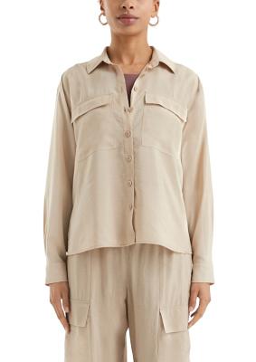 lässige Viskosemix-Bluse