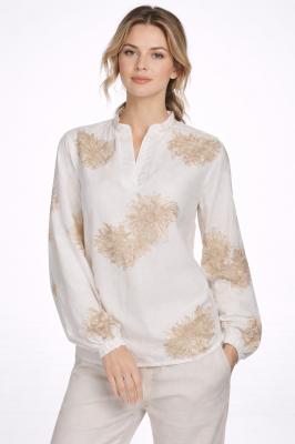 FLORALE RAFFINESSE: Beate Heymann Tunika-Bluse mit Stickerei