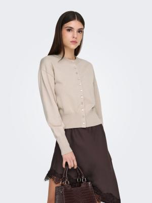 ONLMIO LS O-NECK BUTTON CARDIGA KNT